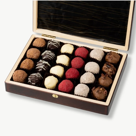 Kolekcja trufli 20 szt. - karmelowe, miodowe, Marc de Champagne, piernikowe, brandy